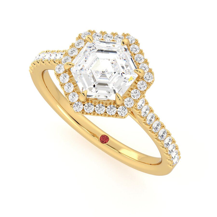 Taylor & Hart Allure Hexagonal Engagement Ring 0