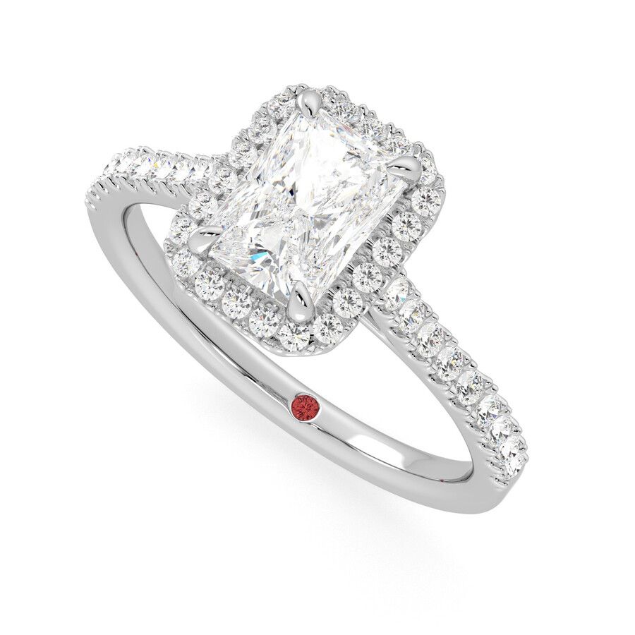 Taylor & Hart Allure Radiant Engagement Ring 0