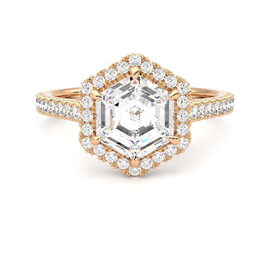 Taylor & Hart Allure Hexagonal Engagement Ring 0