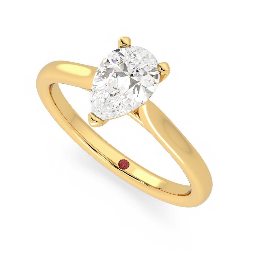 Taylor & Hart Eden Pear Engagement Ring 0