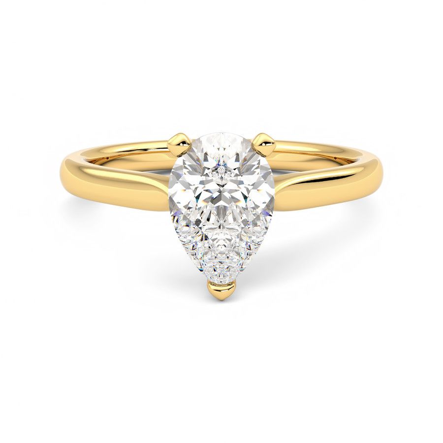 Taylor & Hart Eden Pear Engagement Ring 0