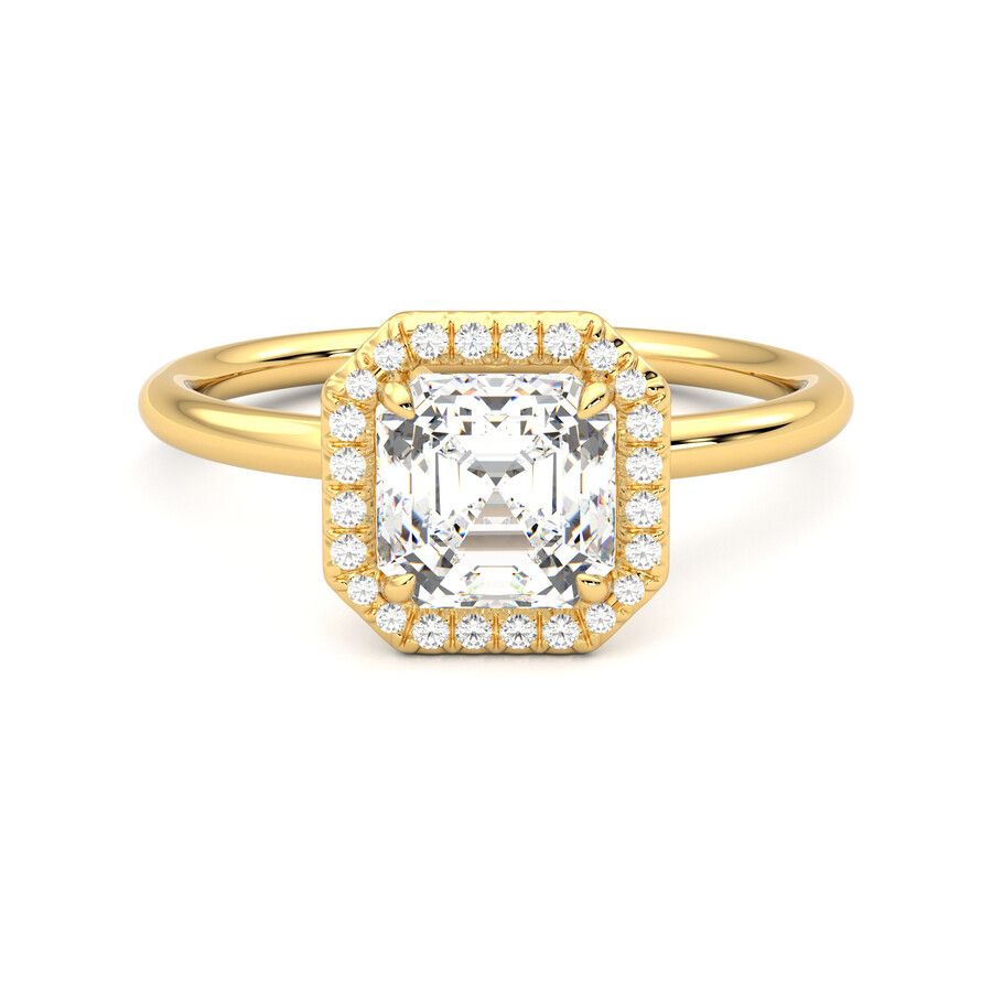 Taylor & Hart Dove Asscher Engagement Ring 2