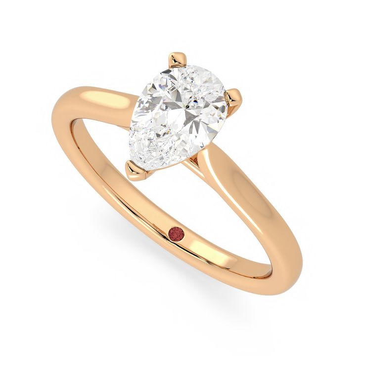 Taylor & Hart Eden Pear Engagement Ring 0