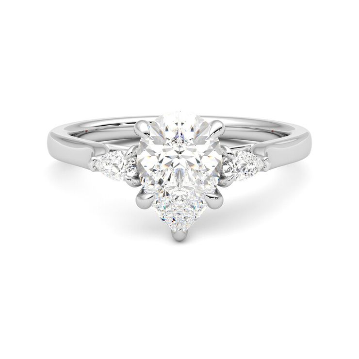 Taylor & Hart Faith Pear Engagement Ring 0