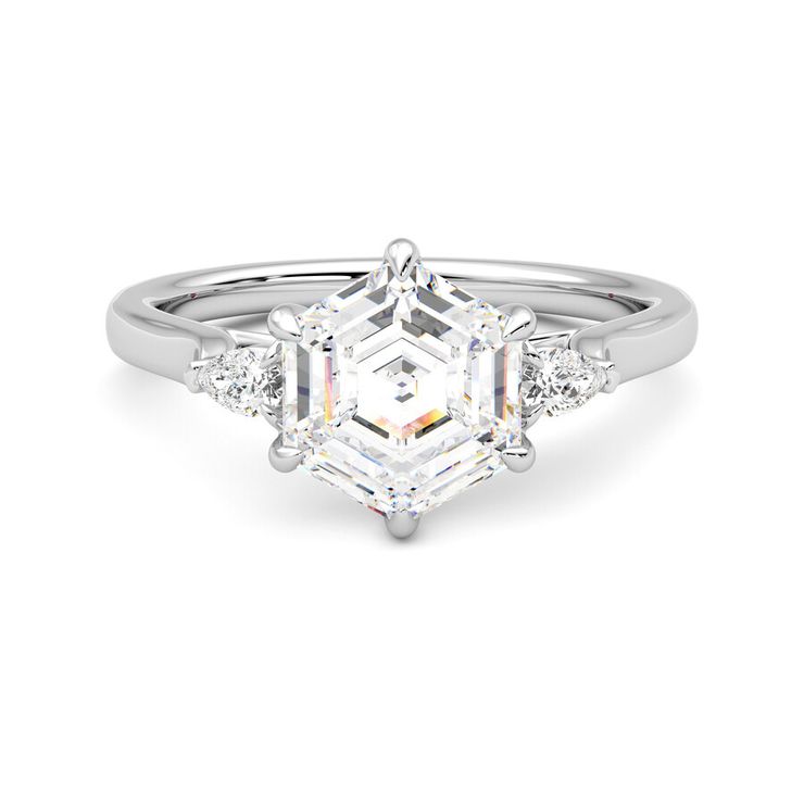 Taylor & Hart Faith Hexagonal Engagement Ring 0