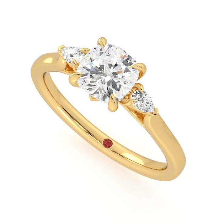 Taylor & Hart Faith Cushion Engagement Ring 0