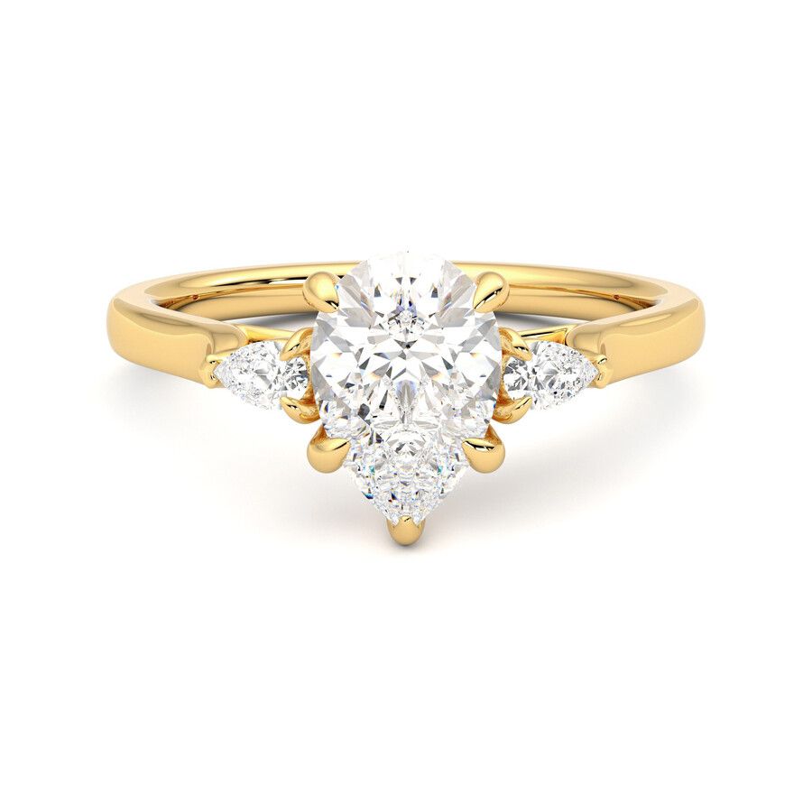 Taylor & Hart Faith Pear Engagement Ring 0