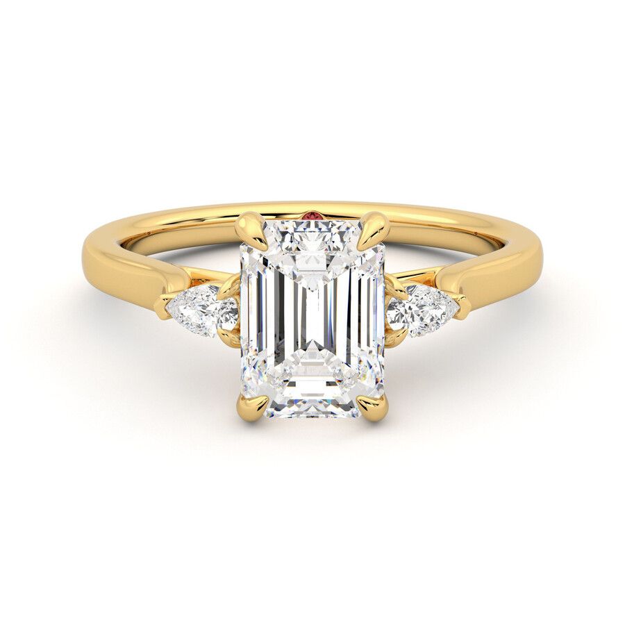 Taylor & Hart Faith Emerald Engagement Ring 0