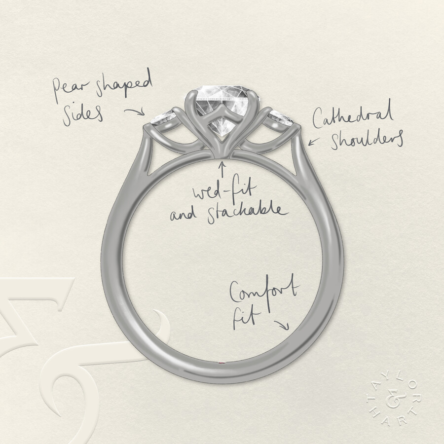 Taylor & Hart Faith Round Engagement Ring 2