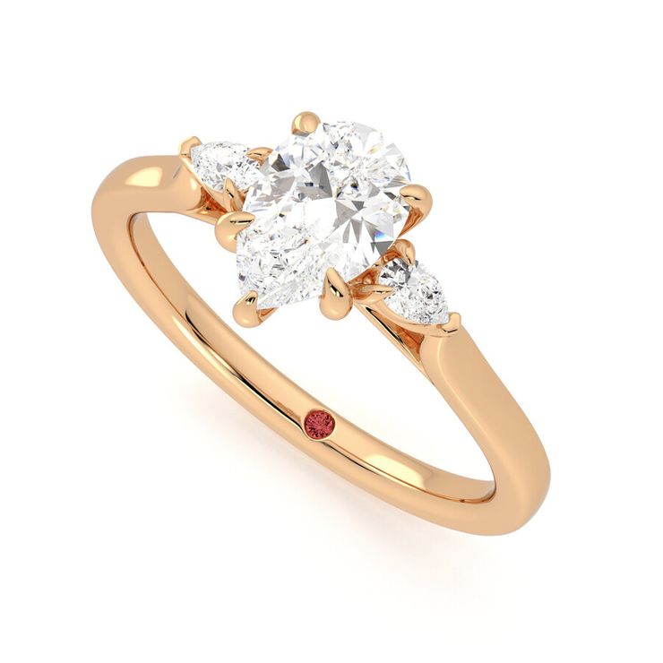 Taylor & Hart Faith Pear Engagement Ring 0