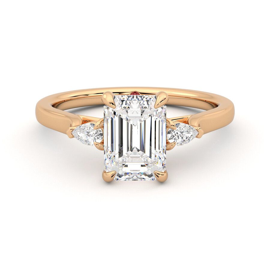 Taylor & Hart Faith Emerald Engagement Ring 2