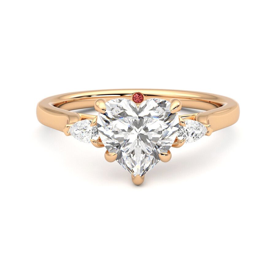 Taylor & Hart Faith Heart Engagement Ring 2