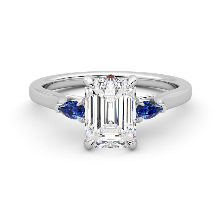 Taylor & Hart Faith Emerald Engagement Ring 0