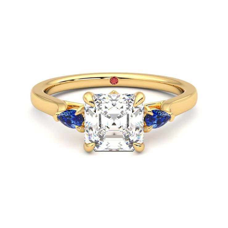 Taylor & Hart Faith Asscher Engagement Ring 0