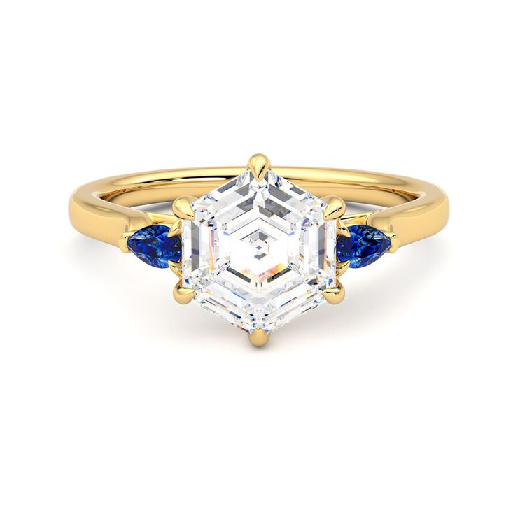 Taylor & Hart Faith Hexagonal Engagement Ring 0