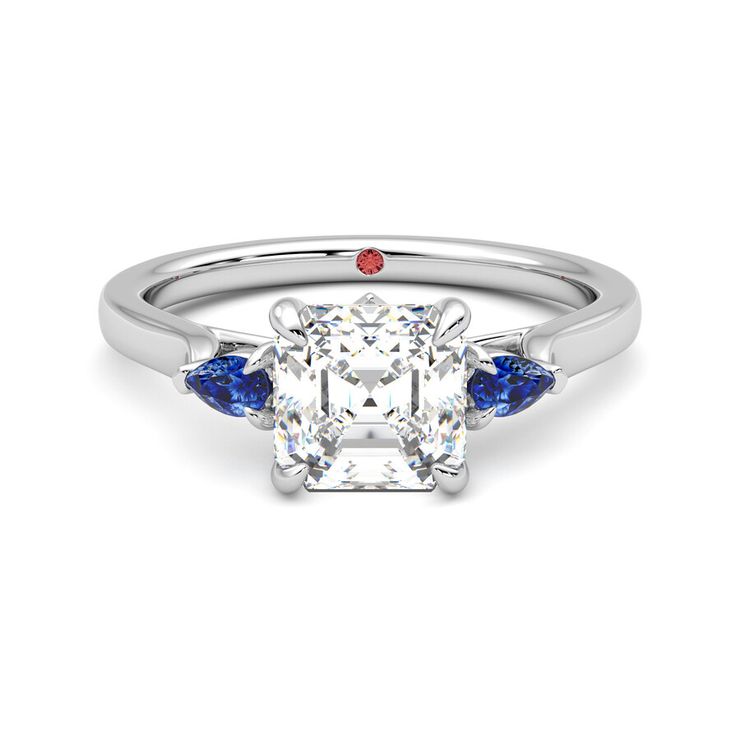 Taylor & Hart Faith Asscher Engagement Ring 0