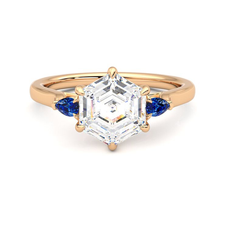 Taylor & Hart Faith Hexagonal Engagement Ring 0