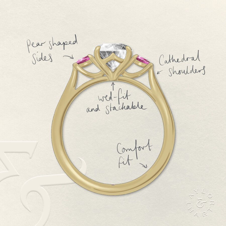 Taylor & Hart Faith Round Engagement Ring 5