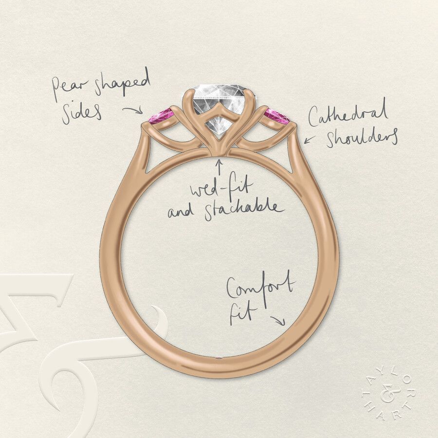 Taylor & Hart Faith Round Engagement Ring 3