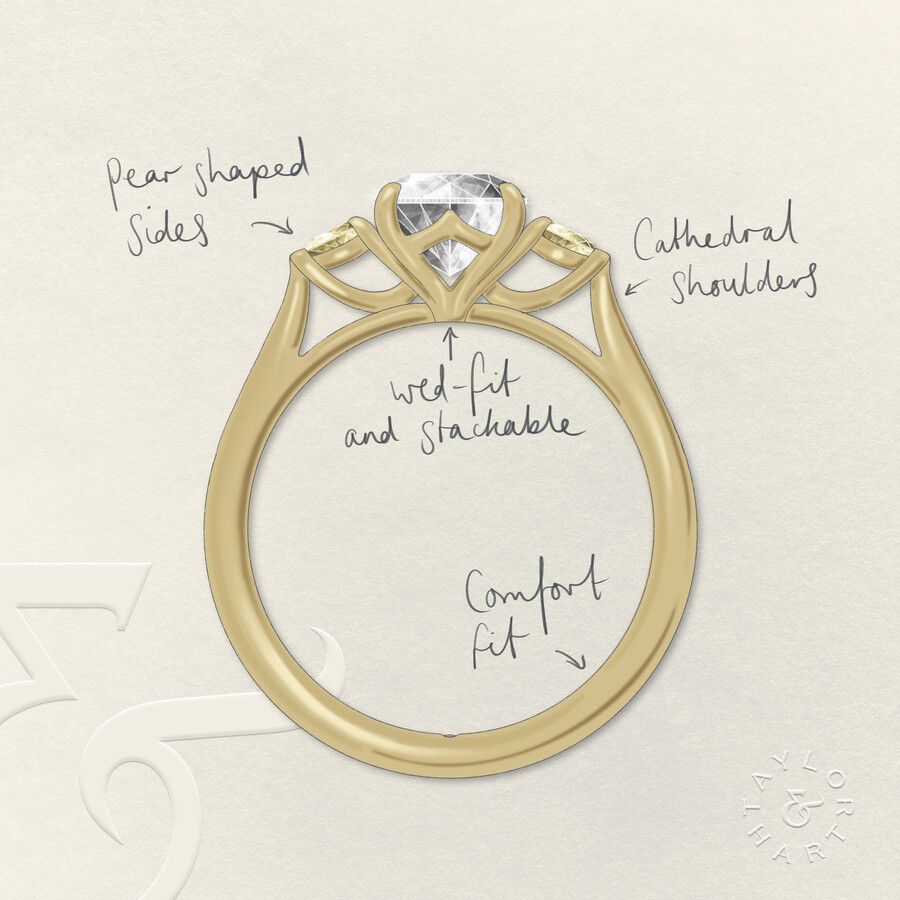 Taylor & Hart Faith Round Engagement Ring 3