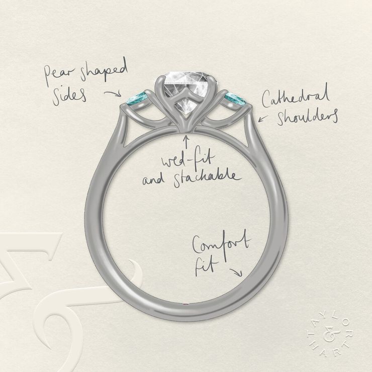 Taylor & Hart Faith Round Engagement Ring 2