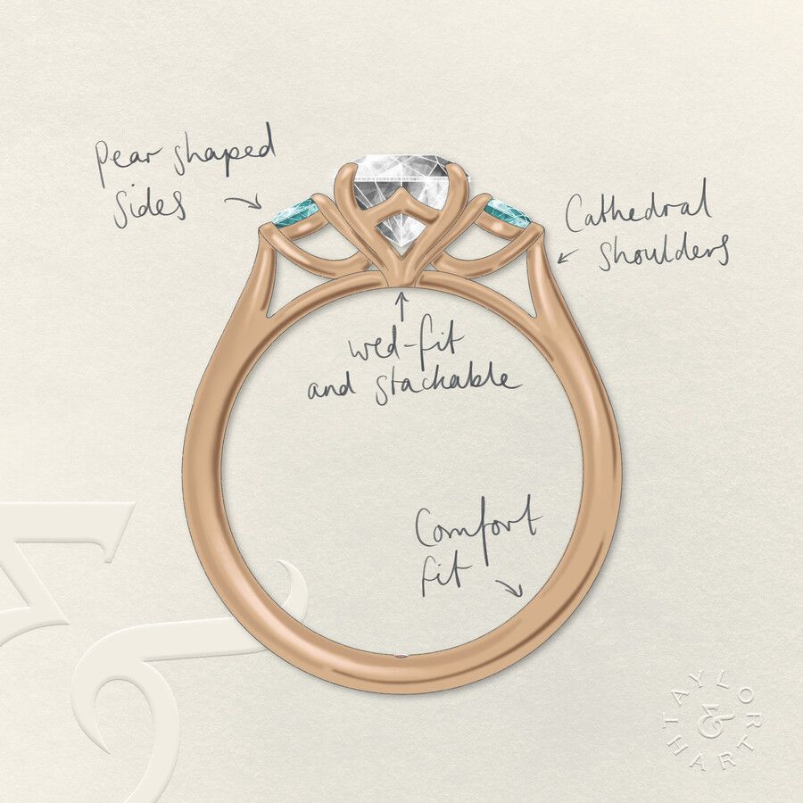 Taylor & Hart Faith Round Engagement Ring 3