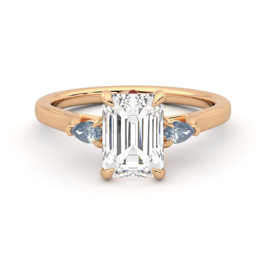 Taylor & Hart Faith Emerald Engagement Ring 2