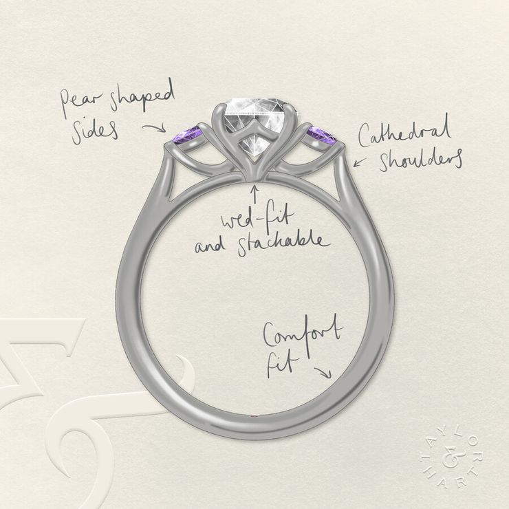 Taylor & Hart Faith Round Engagement Ring 2