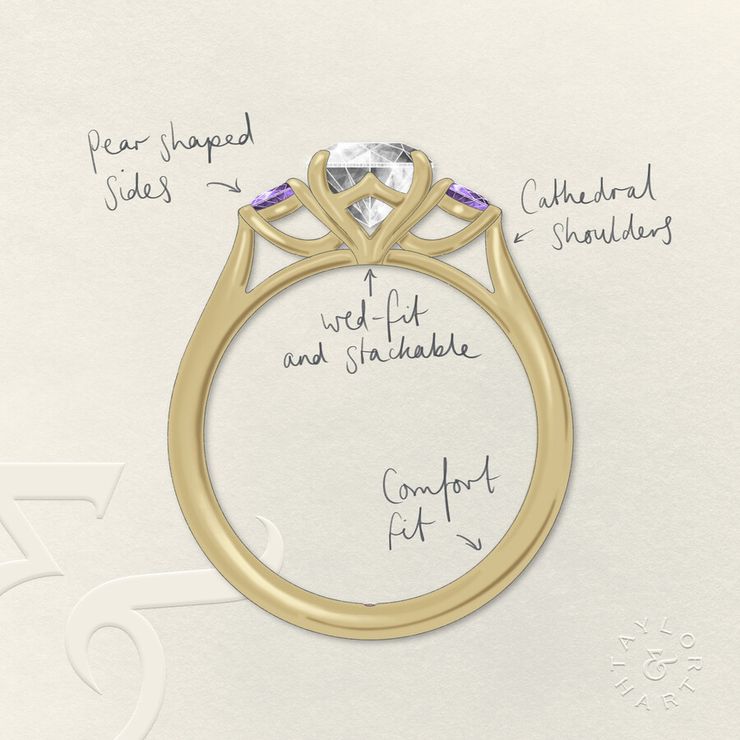 Taylor & Hart Faith Round Engagement Ring 1