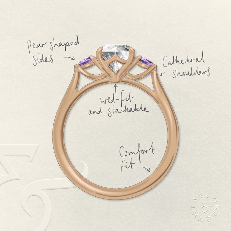 Taylor & Hart Faith Round Engagement Ring 1
