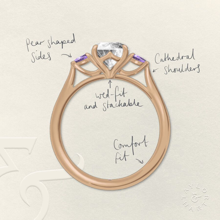 Taylor & Hart Faith Round Engagement Ring 3