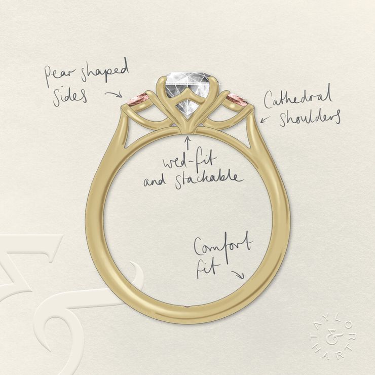Taylor & Hart Faith Oval Engagement Ring 1
