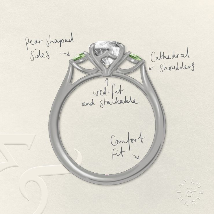 Taylor & Hart Faith Round Engagement Ring 2