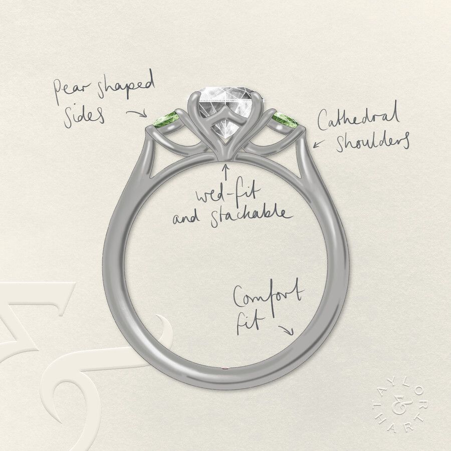 Taylor & Hart Faith Round Engagement Ring 4
