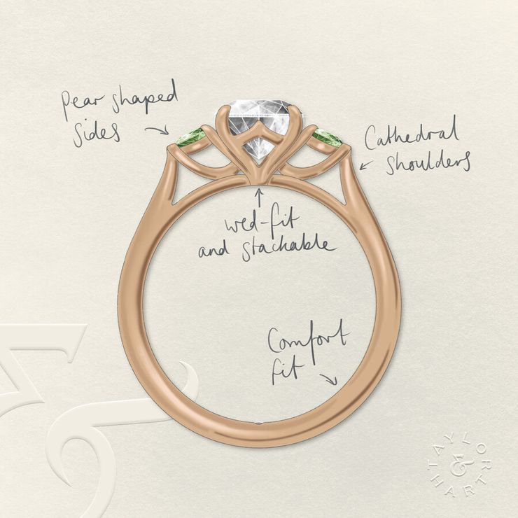 Taylor & Hart Faith Round Engagement Ring 1