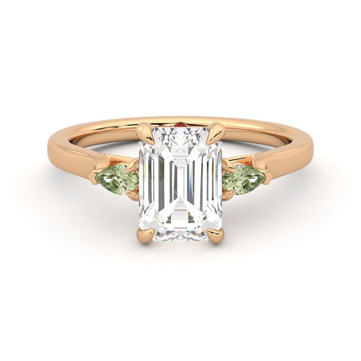 Taylor & Hart Faith Emerald Engagement Ring 0