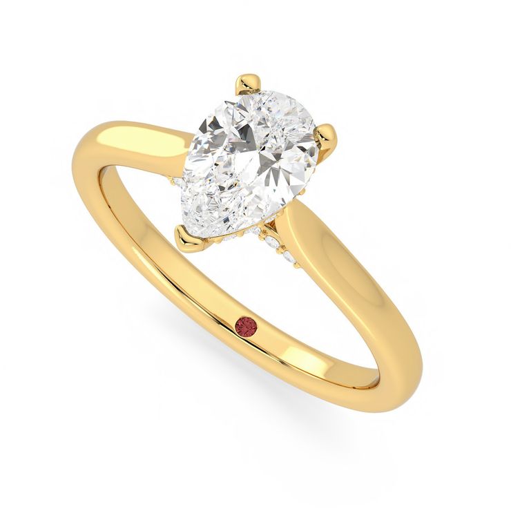 Taylor & Hart Bliss Pear Engagement Ring 0