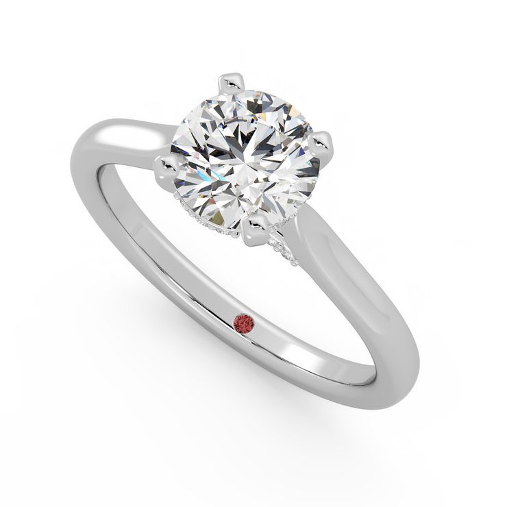 Taylor & Hart Bliss Round Engagement Ring 0