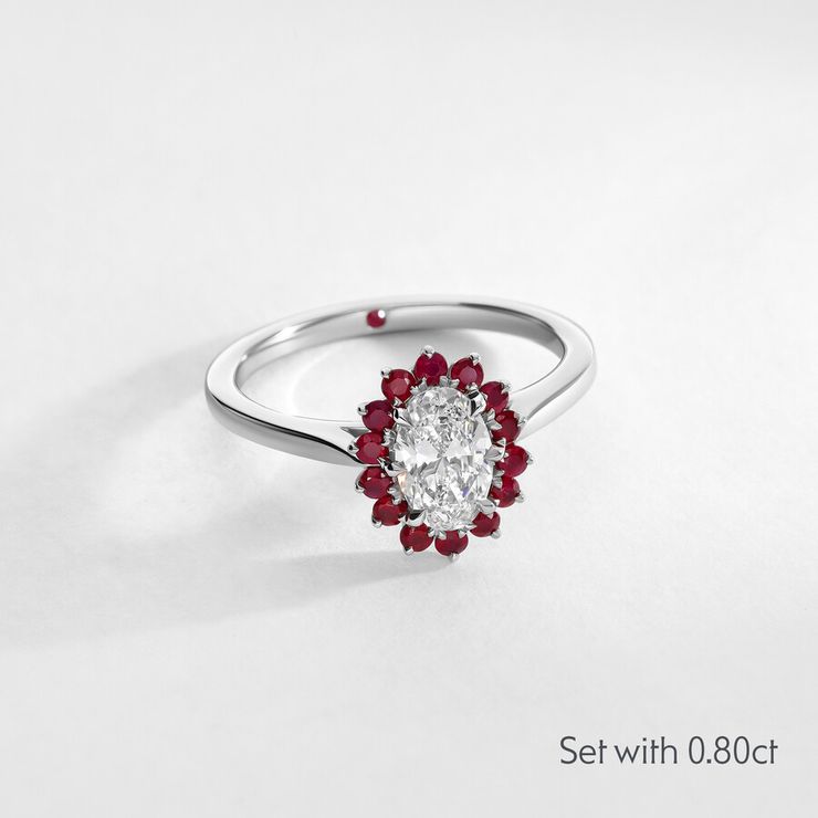 Taylor & Hart Lyra Oval Engagement Ring 1