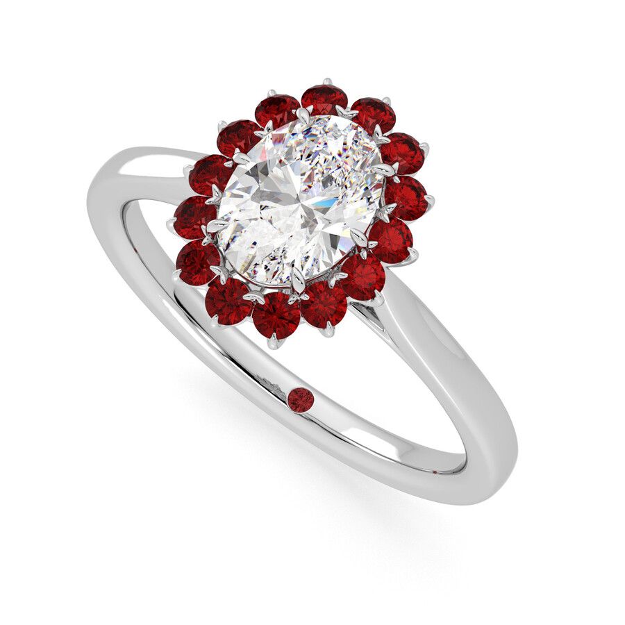 Taylor & Hart Lyra Oval Engagement Ring 0