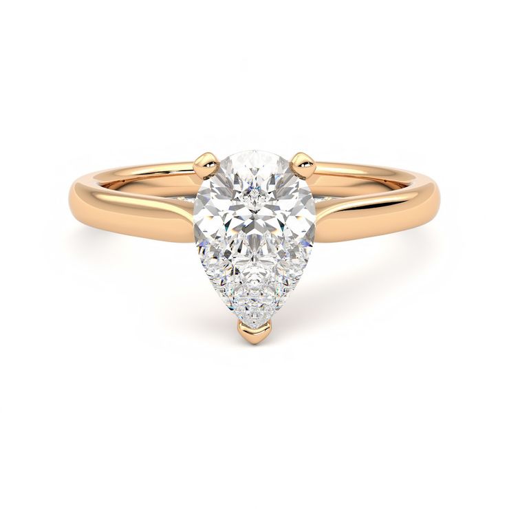 Taylor & Hart Bliss Pear Engagement Ring 0