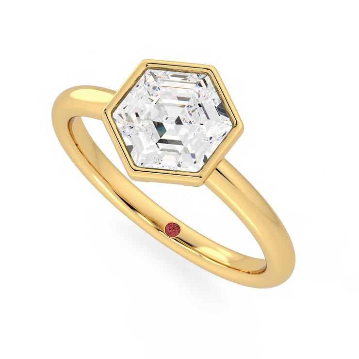 Taylor & Hart Astral Hexagonal Engagement Ring 0