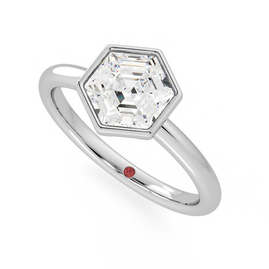 Taylor & Hart Astral Hexagonal Engagement Ring 0