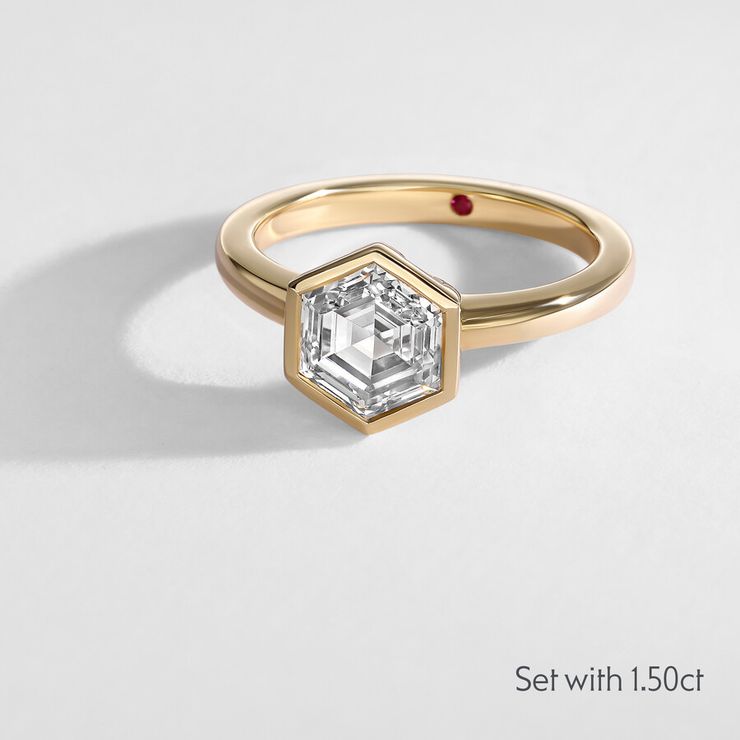 Taylor & Hart Astral Hexagonal Engagement Ring 1