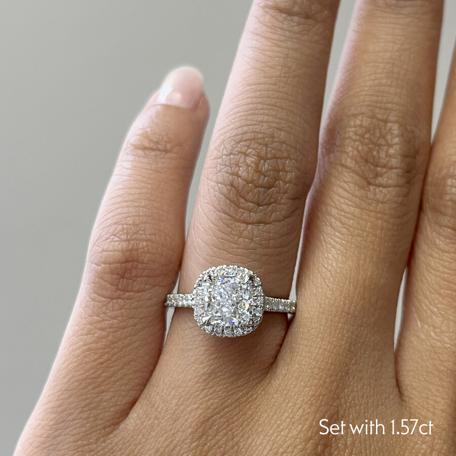Taylor & Hart Allure Cushion Engagement Ring 1