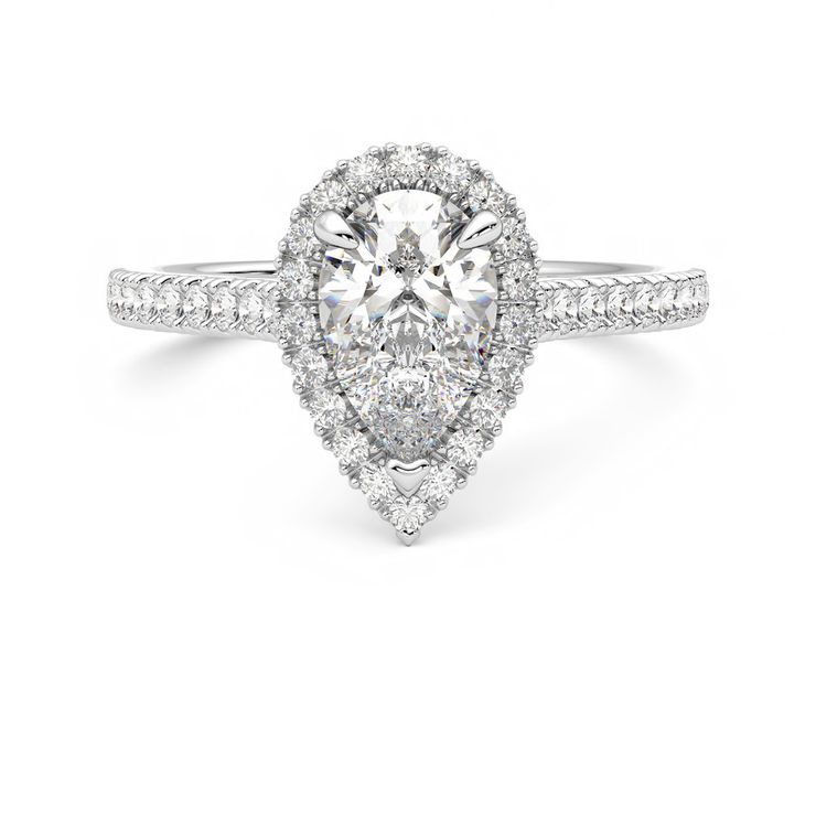 Taylor & Hart Allure Pear Engagement Ring 0