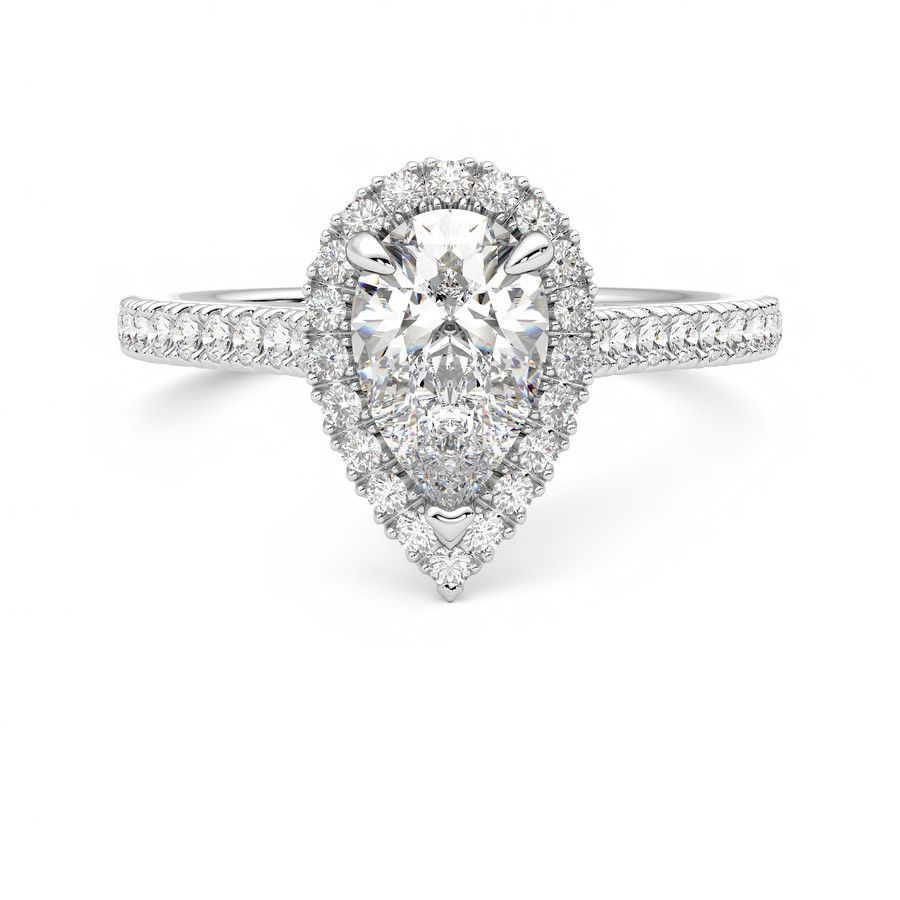 Taylor & Hart Allure Pear Engagement Ring 2