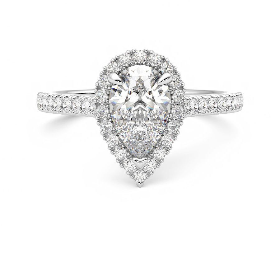 Taylor & Hart Allure Pear Engagement Ring 0