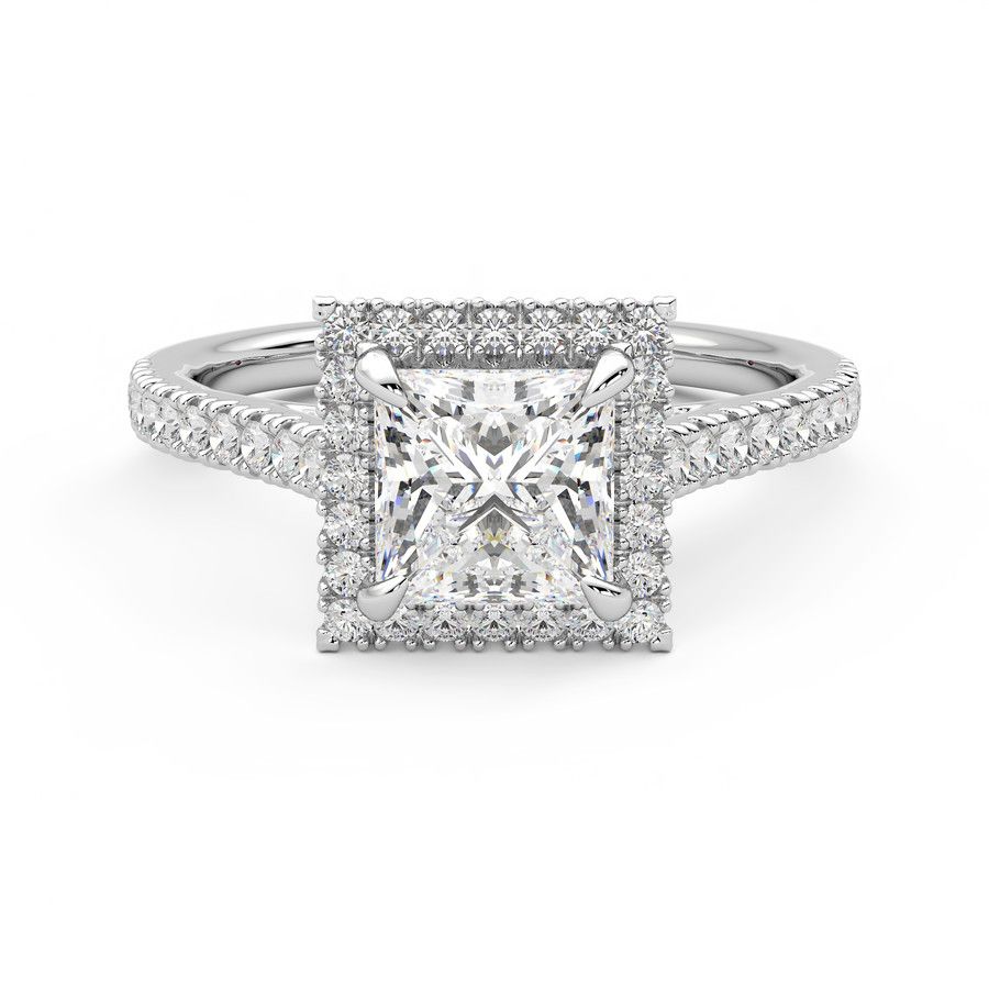 Taylor & Hart Allure Princess Engagement Ring 2