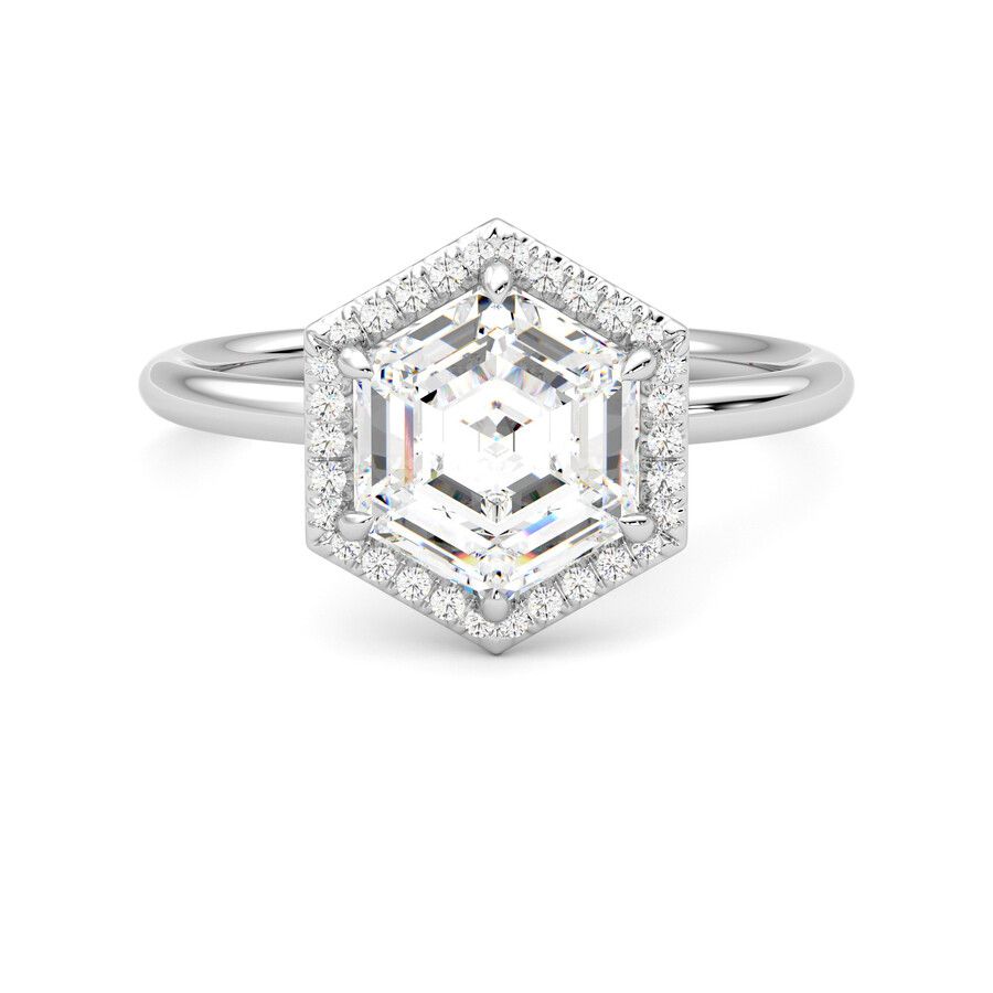 Taylor & Hart Dove Hexagonal Engagement Ring 2